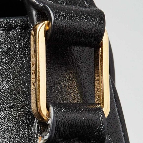 Celine Black Smooth Leather Small Pampille C Flap Bag - Picture 5 of 12
